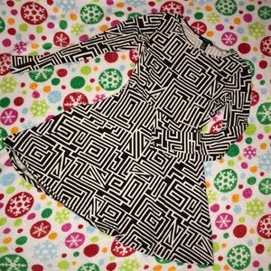 Forever 21 tech tribal graphic skater dress
